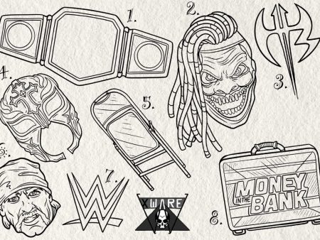 Wrestling inspired designs by Emily For Cheap