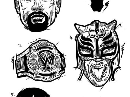 Wrestling inspired designs by Dadic Online