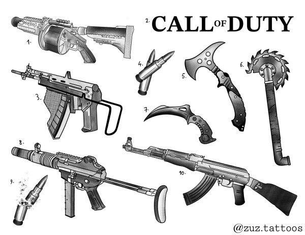 Call of Duty inspired designs by Zuzanna For Cheap