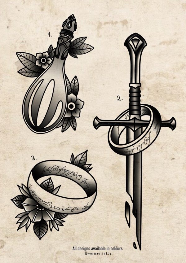 Lord of the Rings inspired designs by Veronika Cheap