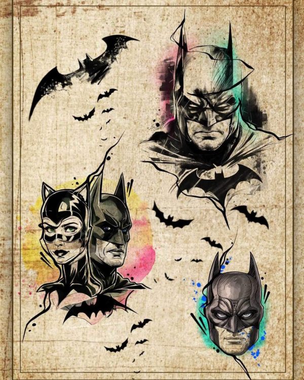 Batman inspired designs by Daniel Online now