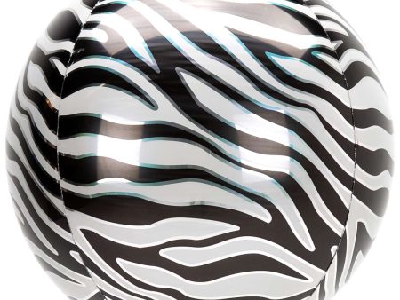 Zebra Print Orbz Balloon 38x40cm Online Hot Sale