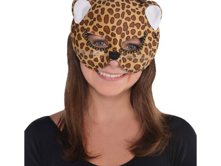 Adult Brown Jungle Cat Mask Online now