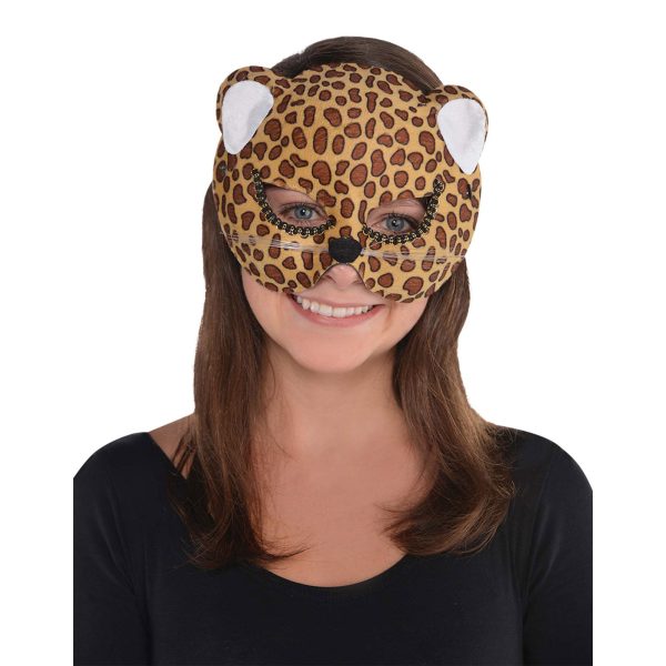 Adult Brown Jungle Cat Mask Online now