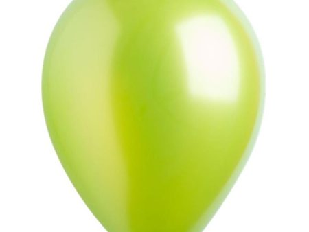 Kiwi Metallic Latex Balloons 11in, 50pcs For Sale