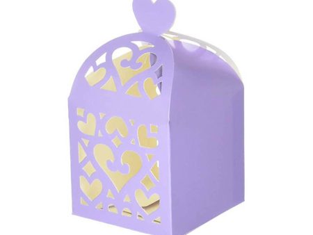 Lilac Lantern Favor Boxes 6cm, 50pcs Fashion