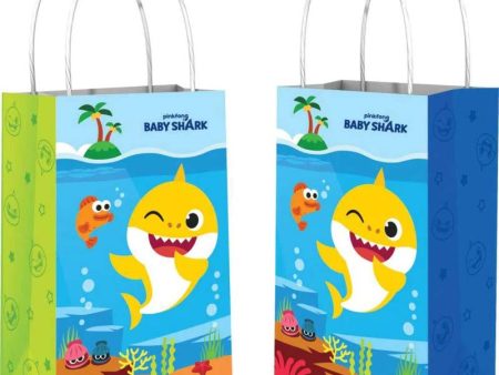 Baby Shark Printed Kraft Bag 8pcs Cheap