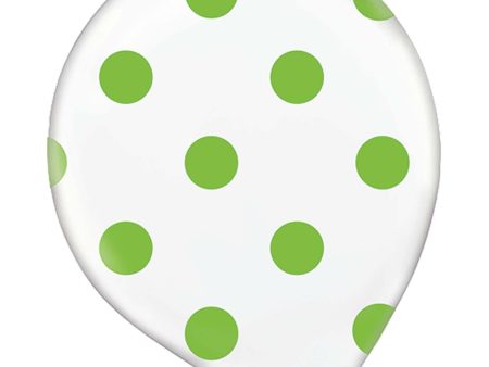 Kiwi Polka Dot Latex Balloon 20ct Online Hot Sale