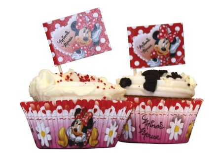 Disney Red Minnie Cupcake Kit 48pcs Supply