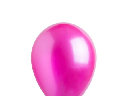 Metallic Hot Pink Latex Balloons 5in, 100pcs For Cheap