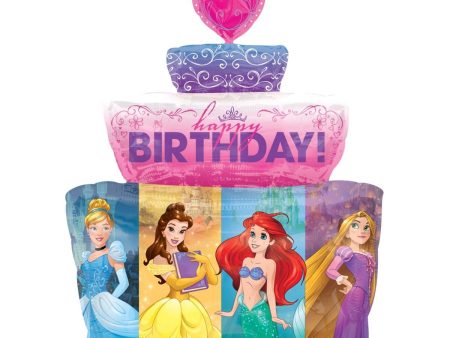 Multi Princess Cake SuperShape Balloon 53x71cm Sale