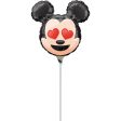 Mickey Mouse Emoji Mini Shape Balloon 22cm Supply