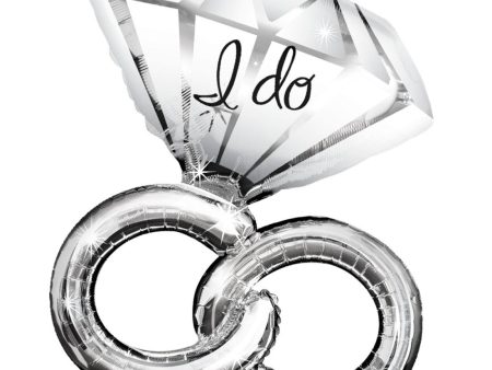 Wedding Rings Foil Balloon 27 x 30in Online now