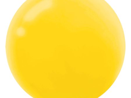 Yellow Sunshine Latex Balloon 24in, 4pcs Supply