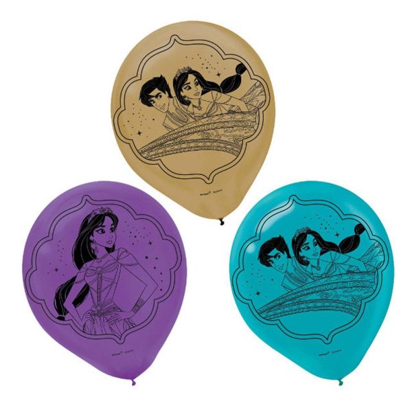 Disney Aladdin Latex Balloons 12in, 6pcs For Discount