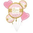 Sparkling Wedding Balloon Bouquet 5pcs Supply