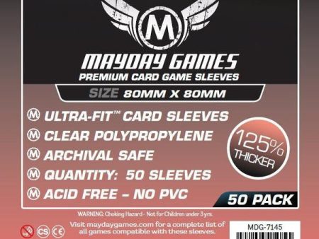 Mayday Sleeves - Medium Square Card Sleeves (Premium Protection) Supply